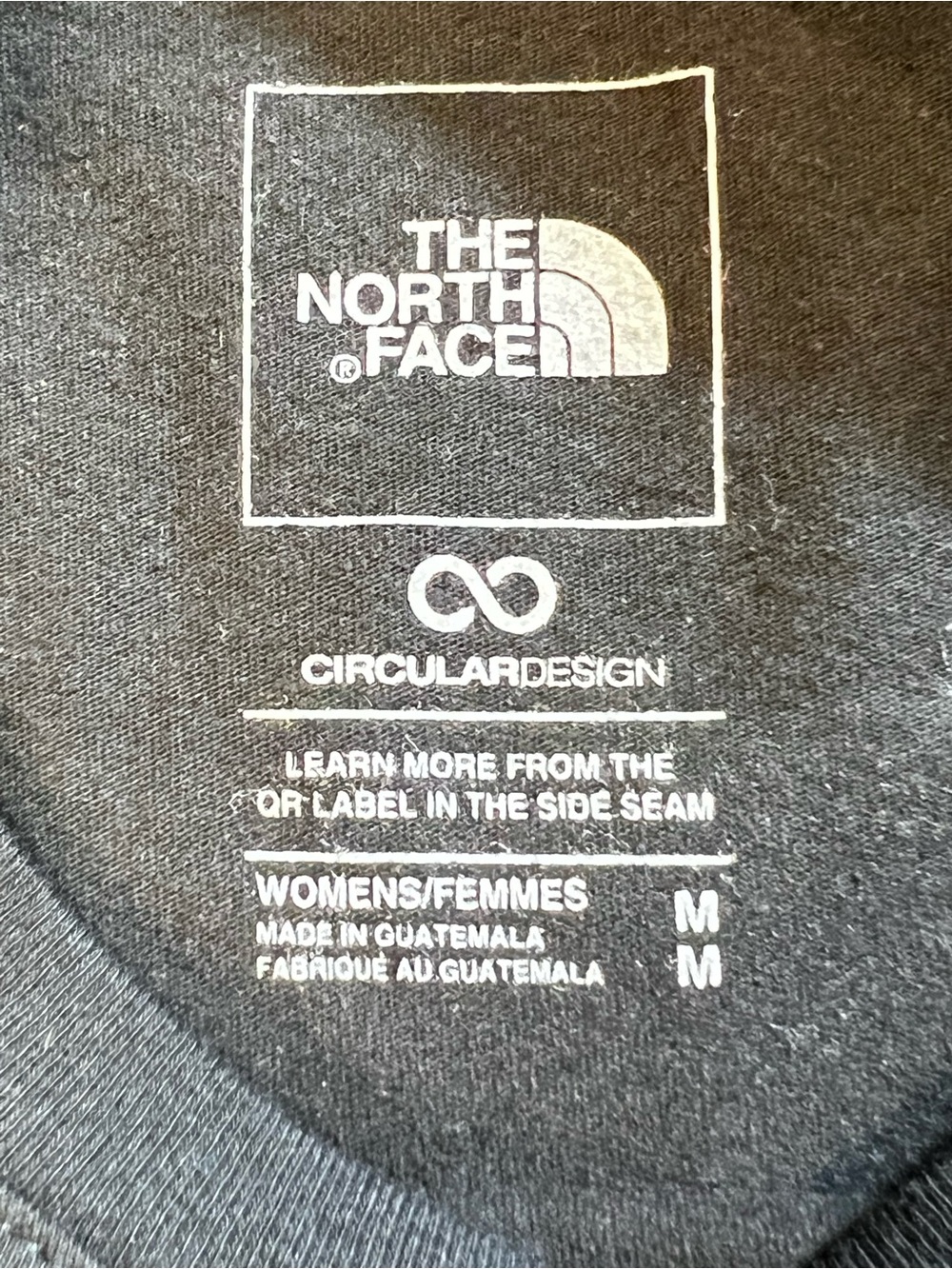 The‎ North Face Box standard fit Tee Black Graphic logo T-Shirt Women’s Medium - Picture 8 of 9
